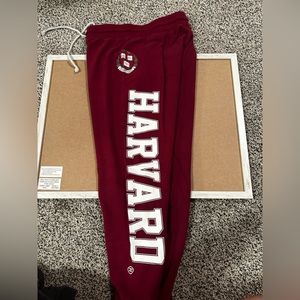 Maroon Harvard sweatpants